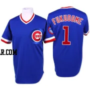 Kosuke Fukudome Men's Chicago Cubs Blue Replica Throwback Jersey