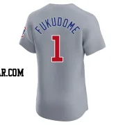 Kosuke Fukudome Men's Chicago Cubs Gray Elite Road Jersey