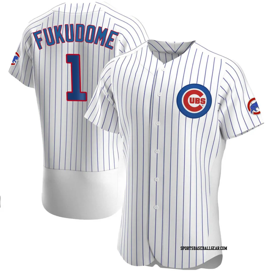 Kosuke Fukudome Men's Chicago Cubs White Authentic Home Jersey