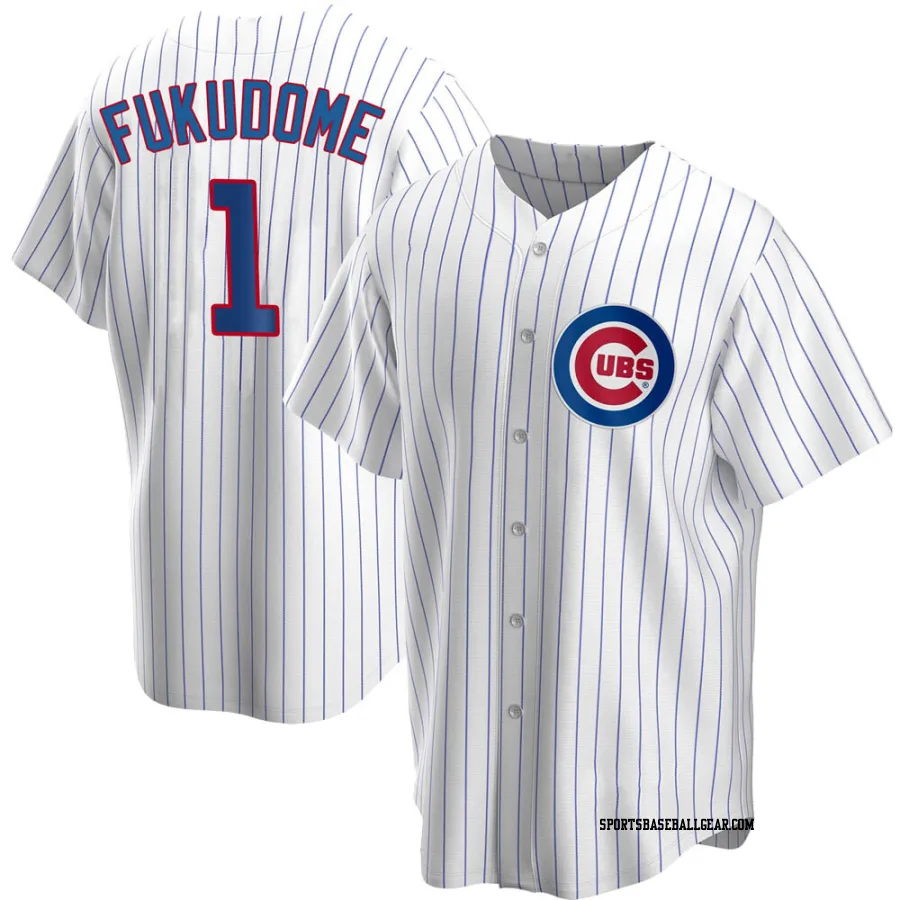 Kosuke Fukudome Men's Chicago Cubs White Replica Home Jersey
