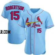 Kramer Robertson Men's St. Louis Cardinals Light Blue Authentic Alternate Jersey