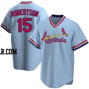 Kramer Robertson Men's St. Louis Cardinals Light Blue Replica Road Cooperstown Collection Jersey