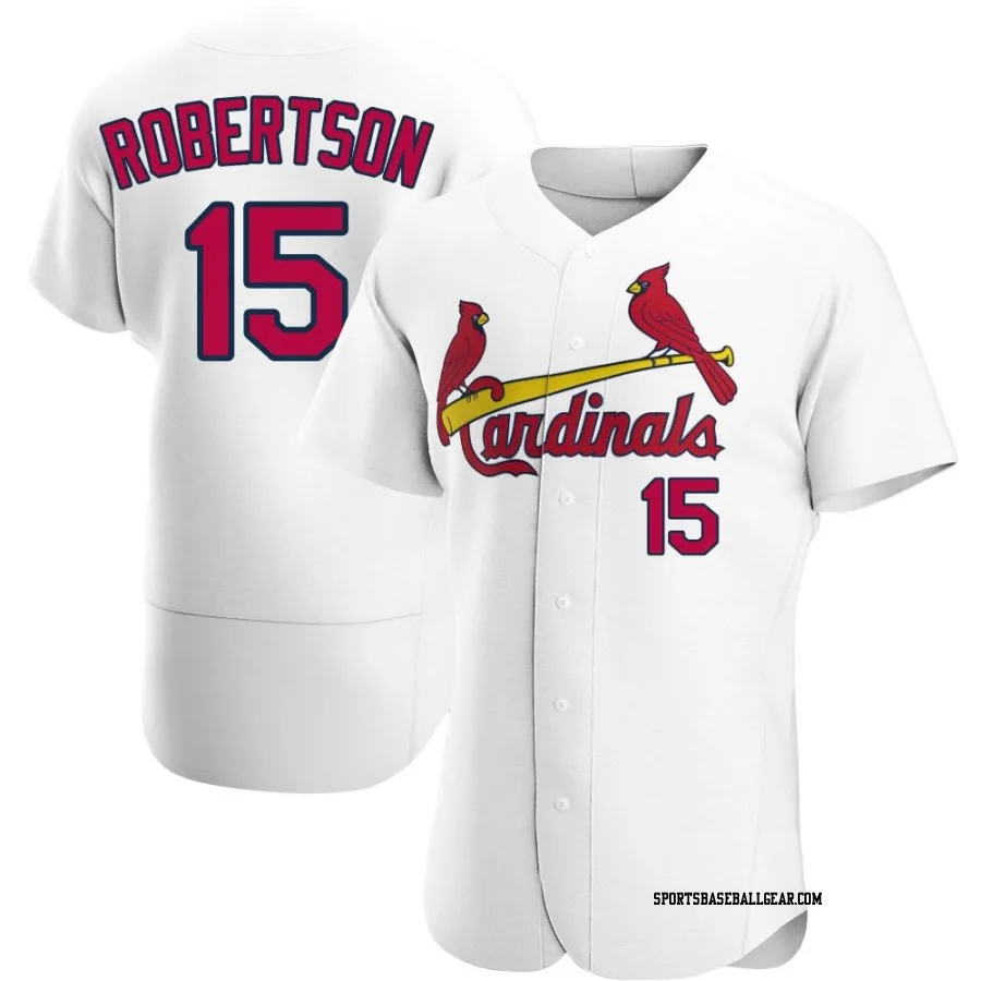 Kramer Robertson Men's St. Louis Cardinals White Authentic Home Jersey