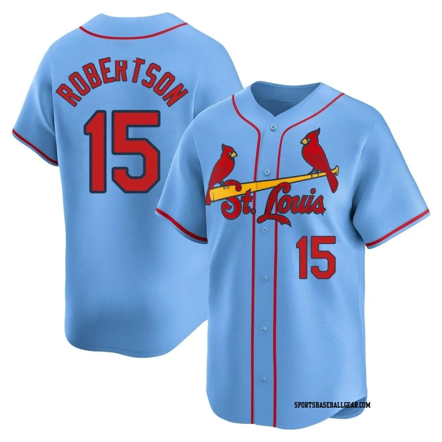 Kramer Robertson Youth St. Louis Cardinals Light Blue Limited Alternate Jersey