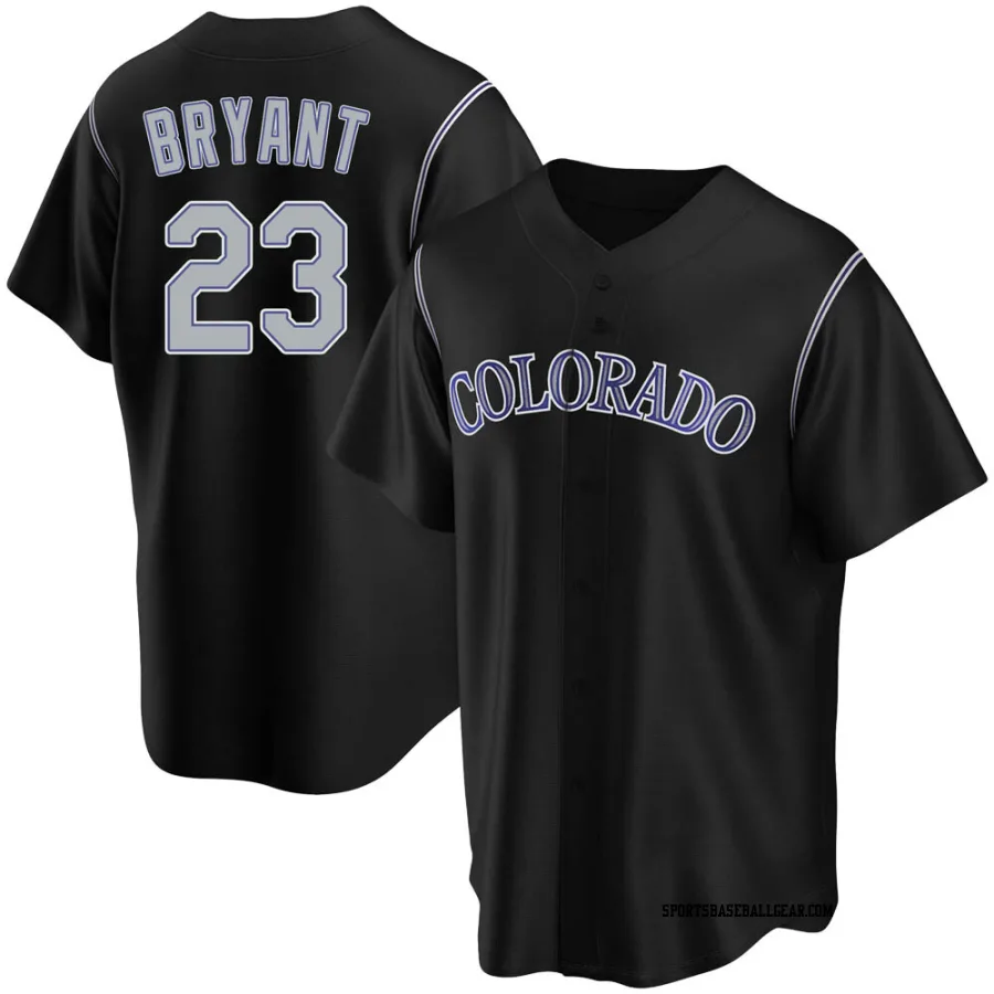 Kris Bryant Youth Colorado Rockies Black Replica Alternate Jersey