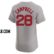Kristian Campbell Men's Boston Red Sox Gray Elite Road Jersey