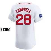 Kristian Campbell Men's Boston Red Sox White Elite Home Patch Jersey