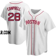Kristian Campbell Men's Boston Red Sox White Replica Alternate Jersey