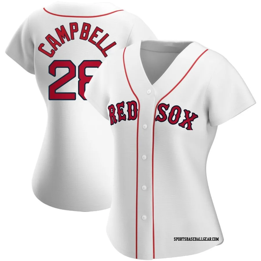 Kristian Campbell Women's Boston Red Sox White Authentic Home Jersey