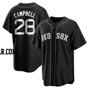 Kristian Campbell Youth Boston Red Sox Black/White Replica Jersey