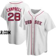 Kristian Campbell Youth Boston Red Sox White Replica Home Jersey