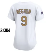 Kristopher Negron Women's Los Angeles Dodgers Gold Limited White 2025 Collection Jersey