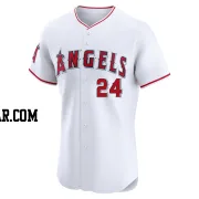 Kurt Suzuki Men's Los Angeles Angels White Elite Home Jersey