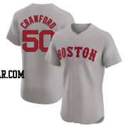 Kutter Crawford Men's Boston Red Sox Gray Elite Road Jersey