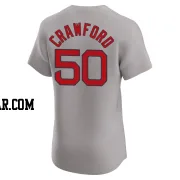 Kutter Crawford Men's Boston Red Sox Gray Elite Road Jersey