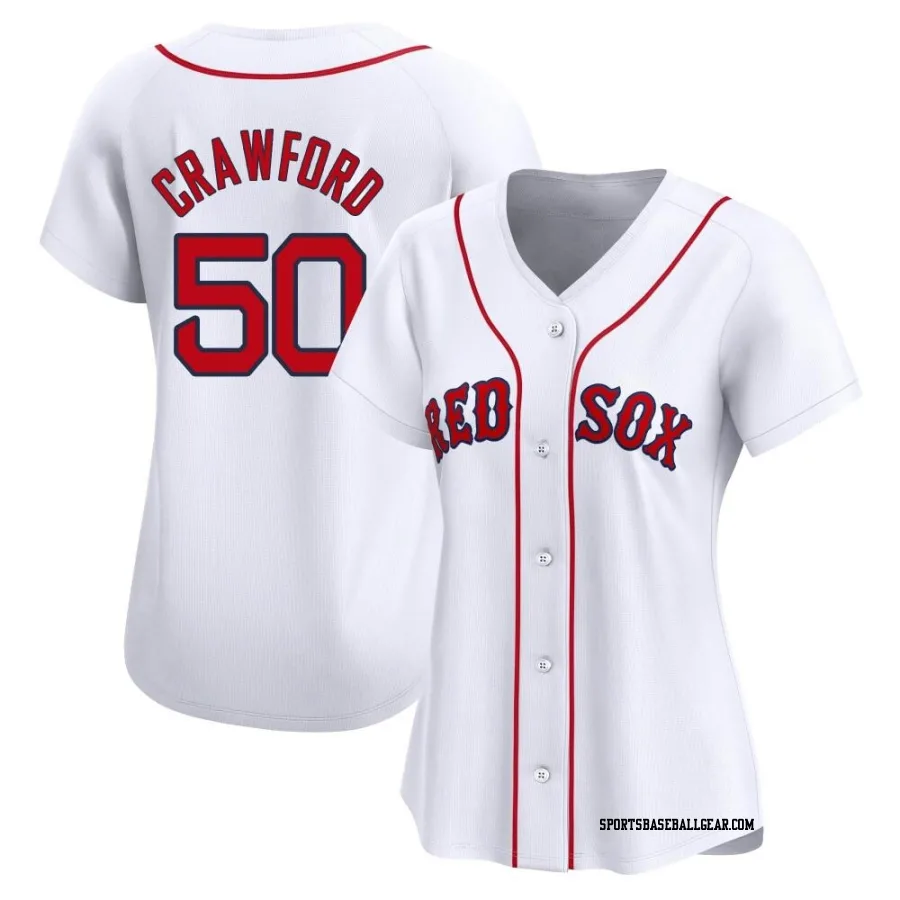 Kutter Crawford Women's Boston Red Sox White Limited Home Jersey