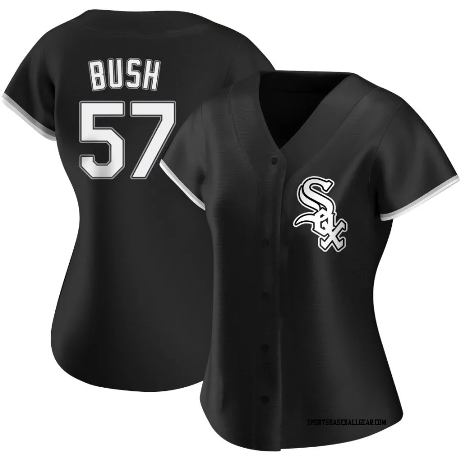 Ky Bush Women&#039;s Chicago White Sox Black Replica Alternate Jersey