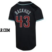 Kyle Backhus Men's Arizona Diamondbacks Black Limited Alternate Jersey