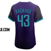 Kyle Backhus Men's Arizona Diamondbacks Purple Elite 2025 City Connect Jersey