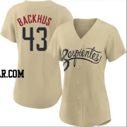Kyle Backhus Women's Arizona Diamondbacks Gold Authentic 2021 City Connect Cool Base Jersey