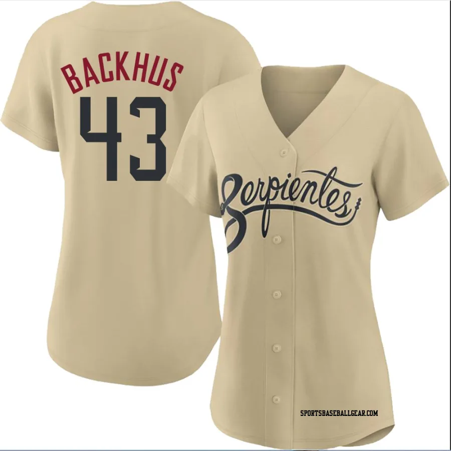 Kyle Backhus Women's Arizona Diamondbacks Gold Replica 2021 City Connect Cool Base Jersey