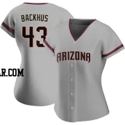 Kyle Backhus Women's Arizona Diamondbacks Gray Replica Road Jersey