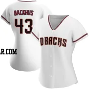 Kyle Backhus Women's Arizona Diamondbacks White Authentic Home Jersey