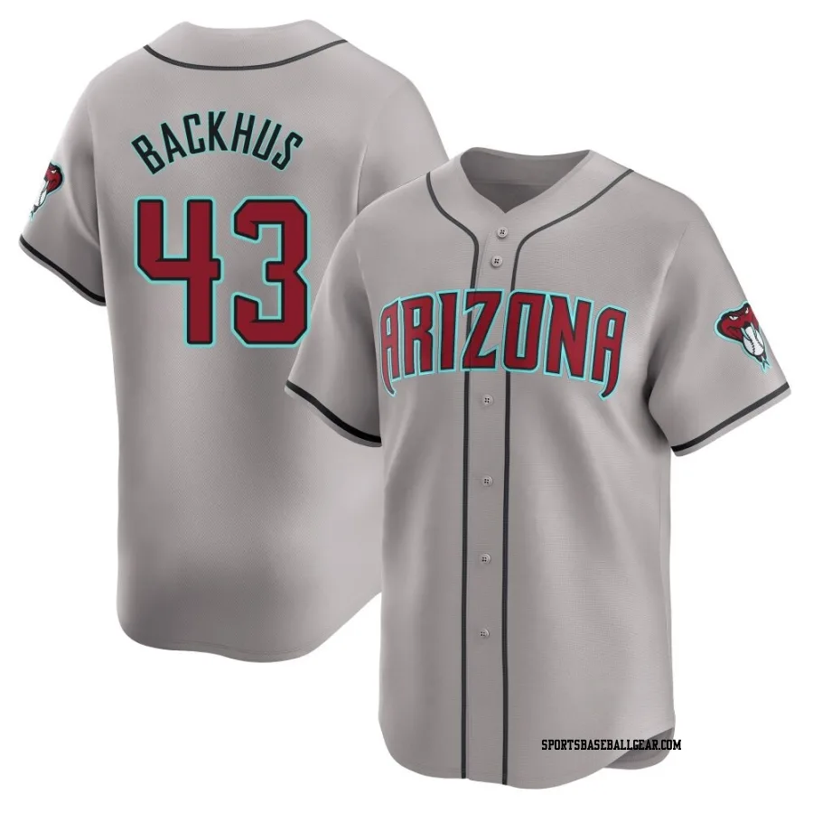 Kyle Backhus Youth Arizona Diamondbacks Gray Limited Away Jersey