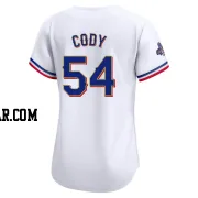 Kyle Cody Women's Texas Rangers Gold Limited White 2024 Collection Jersey