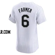 Kyle Farmer Men's Colorado Rockies White Elite Home Jersey
