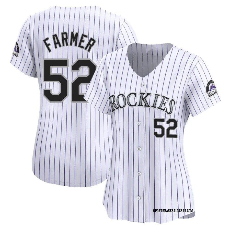 Kyle Farmer Women's Colorado Rockies White Limited Home Jersey