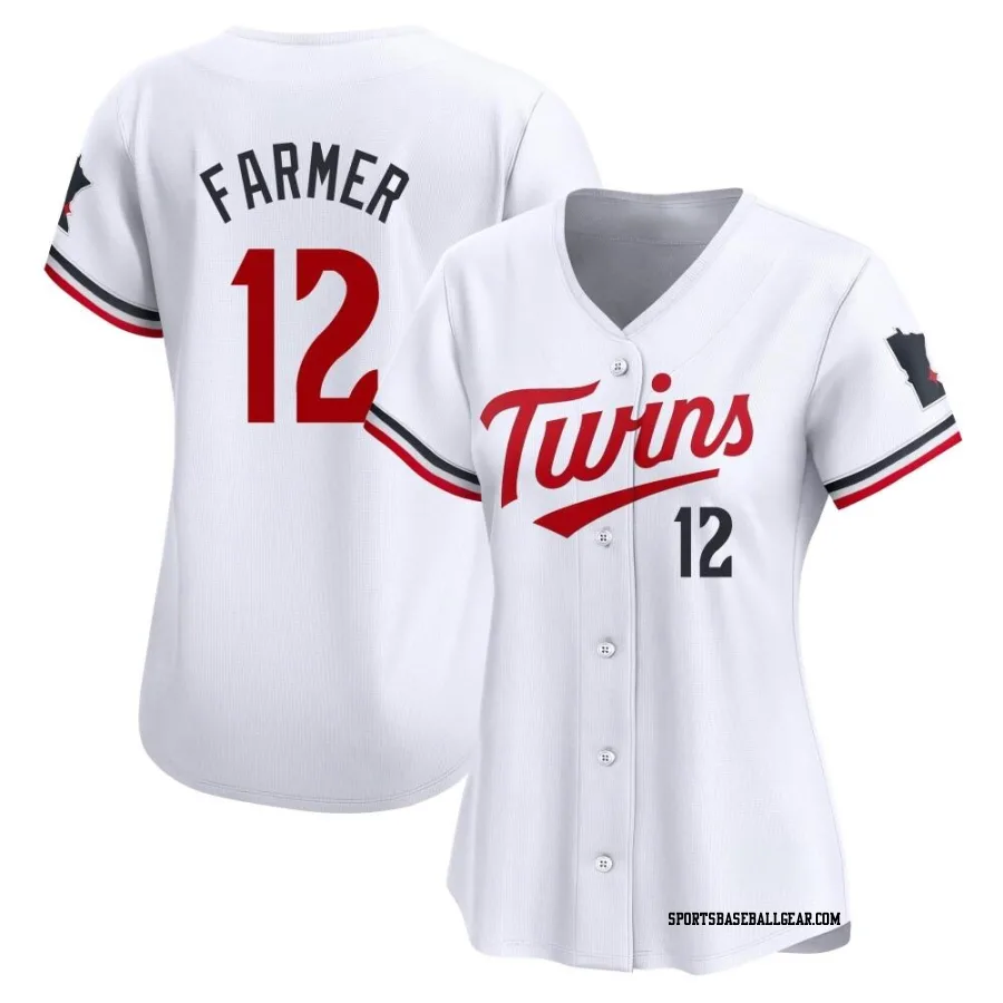 Kyle Farmer Women's Minnesota Twins White Limited Home Jersey