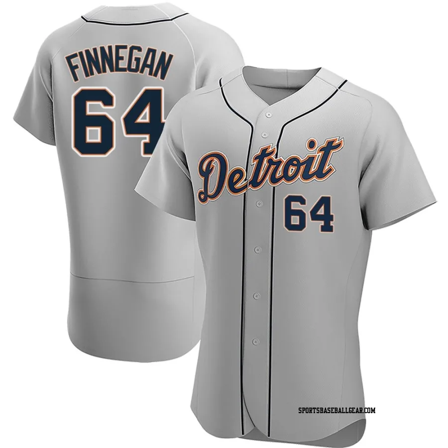 Kyle Finnegan Men's Detroit Tigers Gray Authentic Road Jersey