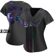 Kyle Finnegan Women's Detroit Tigers Black Holographic Replica Alternate Jersey