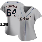 Kyle Finnegan Women's Detroit Tigers Gray Authentic Road Jersey