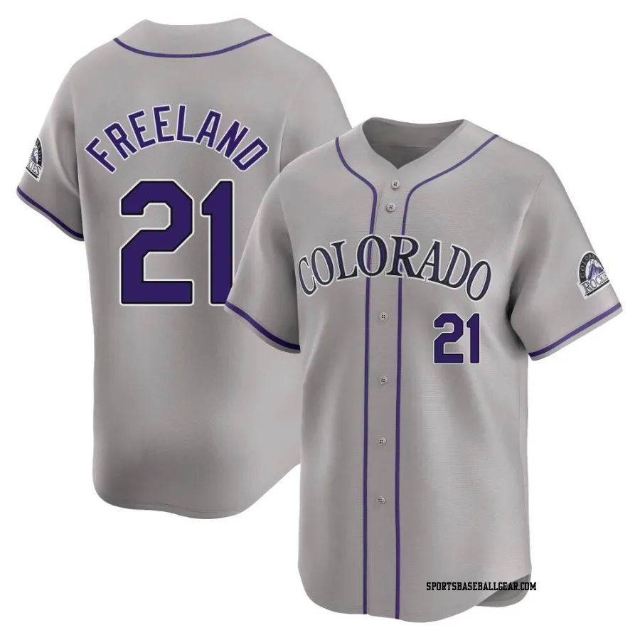 Kyle Freeland Youth Colorado Rockies Gray Limited Road Jersey