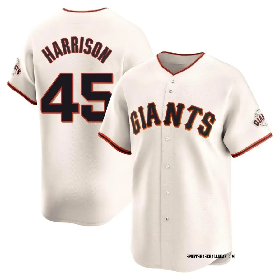 Kyle Harrison Men's San Francisco Giants Cream Limited Home Jersey