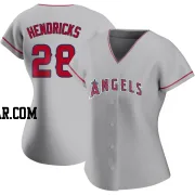 Kyle Hendricks Women's Los Angeles Angels Replica Silver Road Jersey