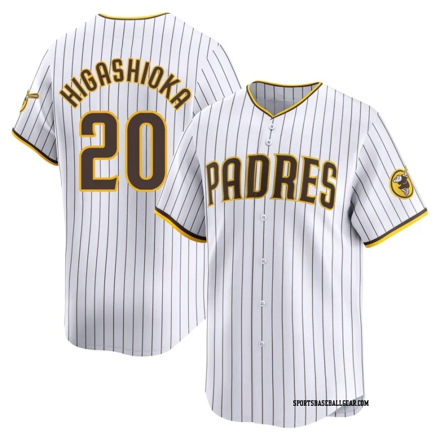Kyle Higashioka Youth San Diego Padres White Limited Home Jersey