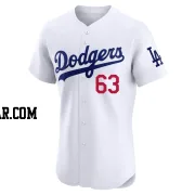Kyle Hurt Men's Los Angeles Dodgers White Elite Home Jersey