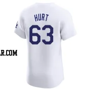 Kyle Hurt Men's Los Angeles Dodgers White Elite Home Jersey