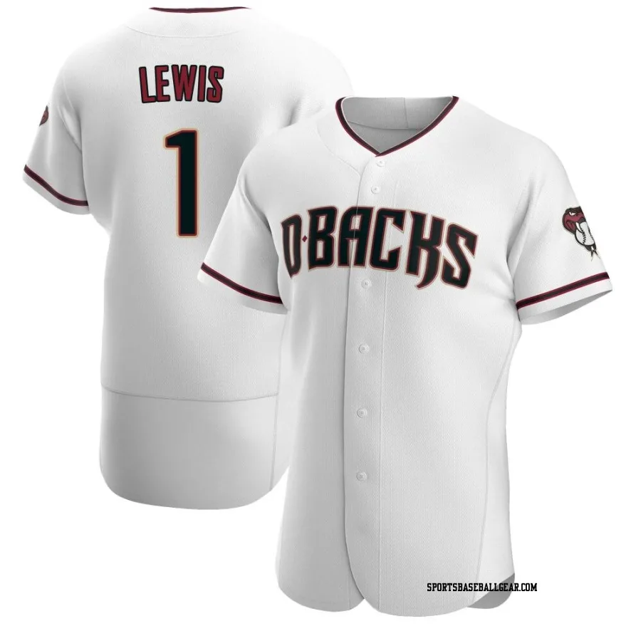 Kyle Lewis Men's Arizona Diamondbacks White/Crimson Authentic Home Jersey