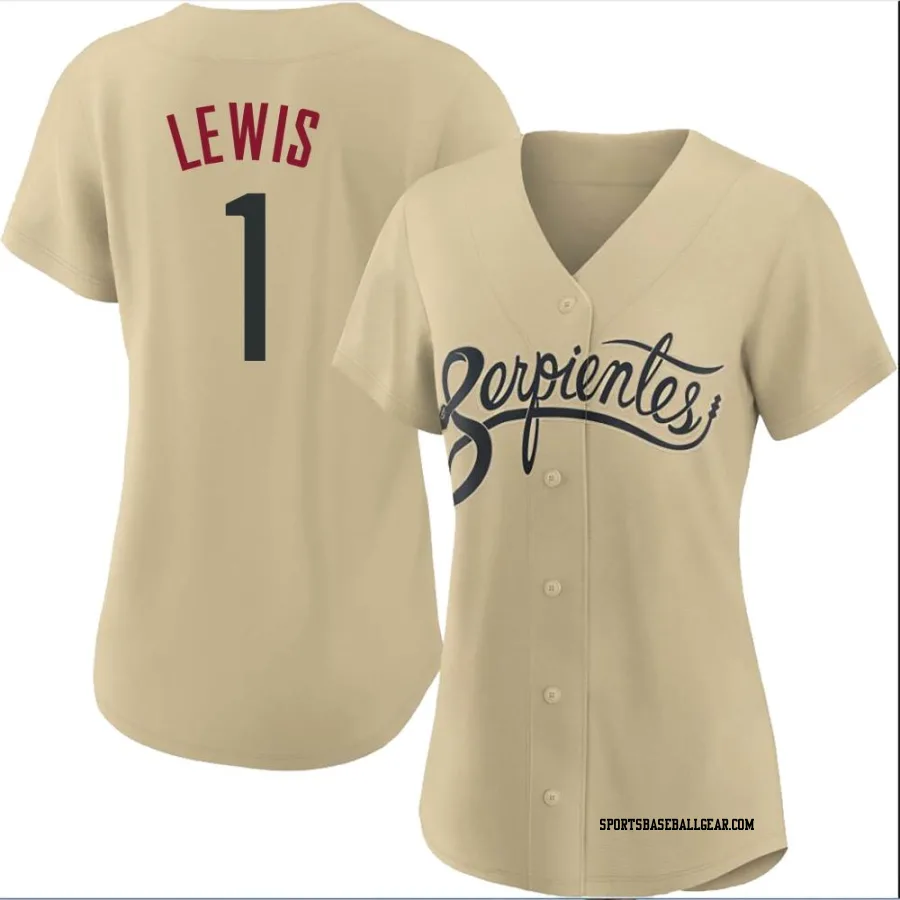 Kyle Lewis Women's Arizona Diamondbacks Gold Replica 2021 City Connect Cool Base Jersey