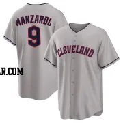 Kyle Manzardo Youth Cleveland Guardians Gray Replica Road Jersey