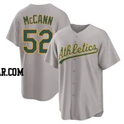 Kyle McCann Men's Oakland Athletics Gray Replica Away 2.0 Jersey