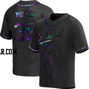 Kyle Muller Men's Oakland Athletics Black Holographic Replica Alternate Jersey