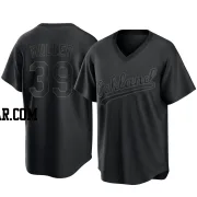 Kyle Muller Youth Oakland Athletics Black Replica Pitch Fashion Jersey