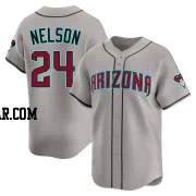 Kyle Nelson Men's Arizona Diamondbacks Gray Limited Alternate Jersey
