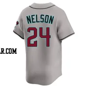 Kyle Nelson Men's Arizona Diamondbacks Gray Limited Alternate Jersey