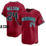 Kyle Nelson Men's Arizona Diamondbacks Red Limited Alternate Jersey
